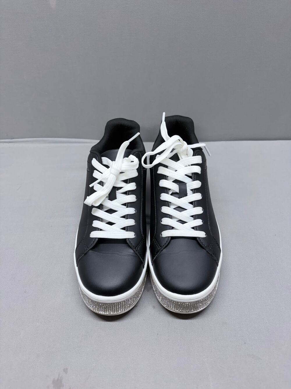 Top Moda Women's Aerie-1 Rhinestone Platform Sneakers